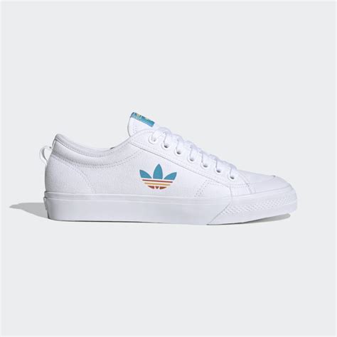 adidas nizza trefoil damen weiß|adidas nizza white slip on.